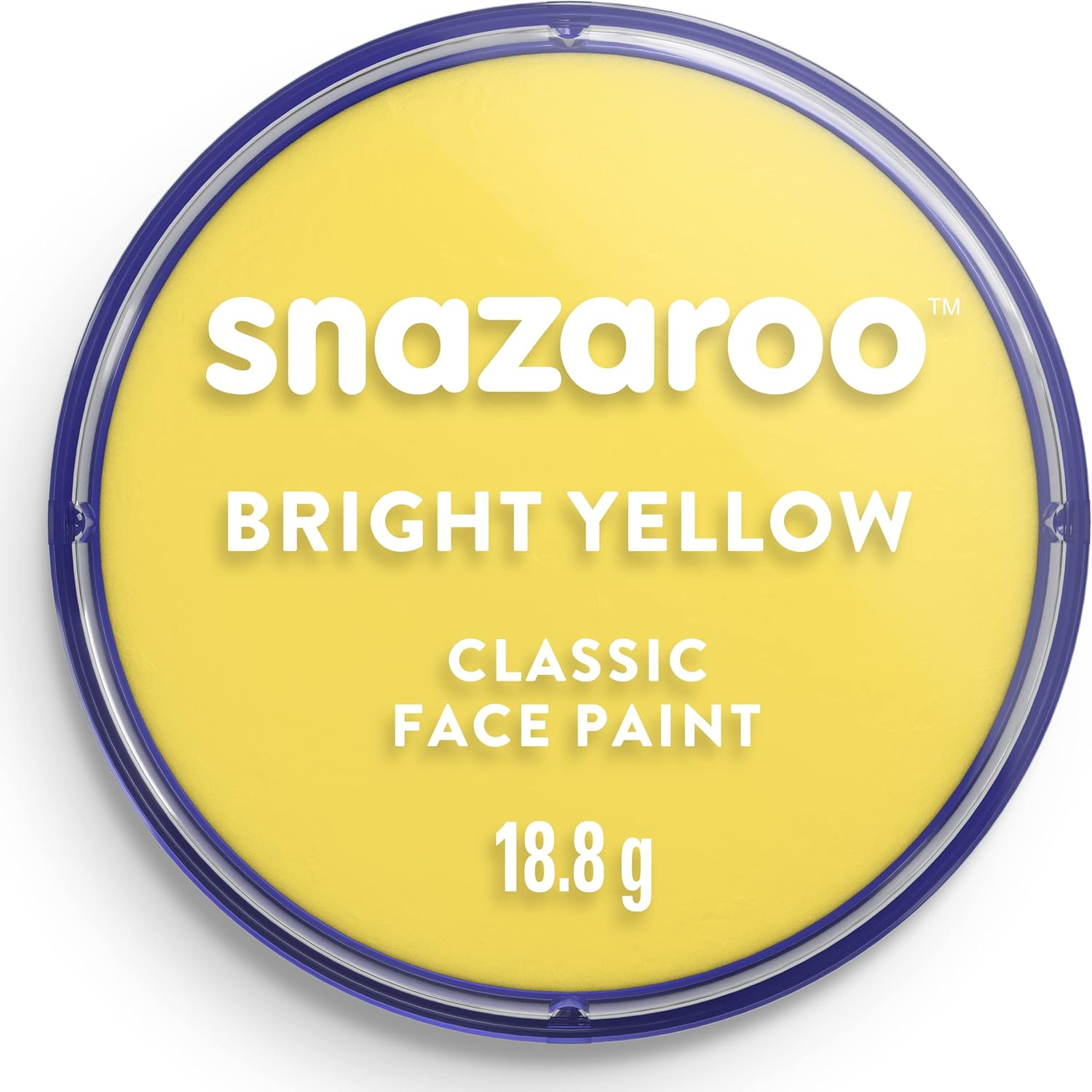Snazaroo Classic Face and Body Paint for Kids and Adults, Bright Yellow Colour, Water Based, Easily Washable, Non-Toxic, Makeup, Body Painting for Parties, for Ages 3+, Packaging May Vary