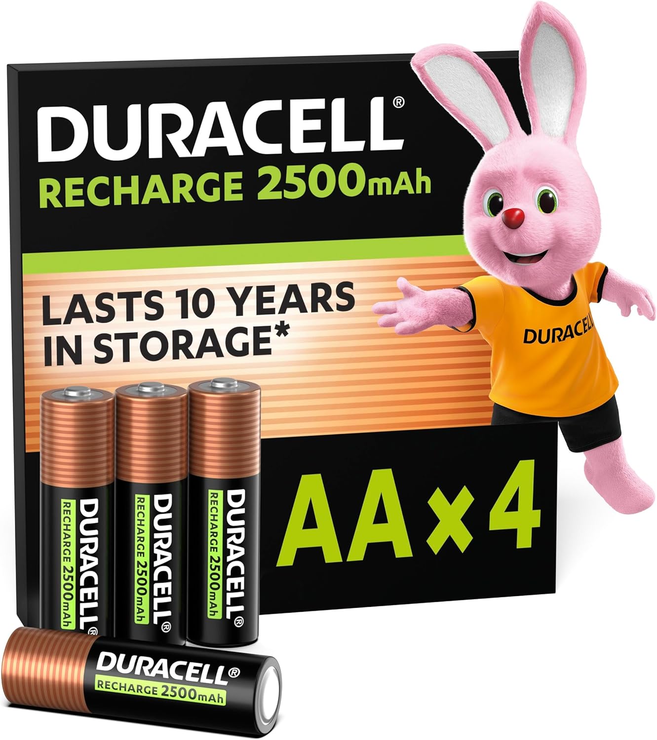 Duracell Recharge Ultra Type AA batteries 2500 mAh, 4-pack (packaging may vary)