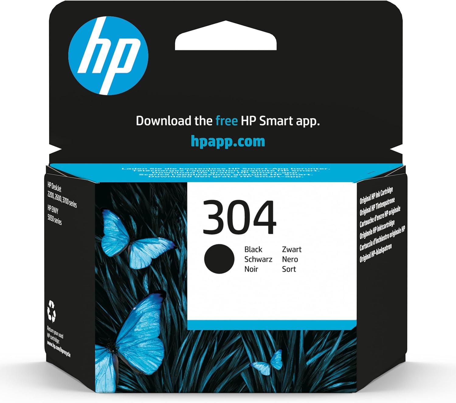 HP Inkjet Cartridges, Black, Standard (Pack of 1)