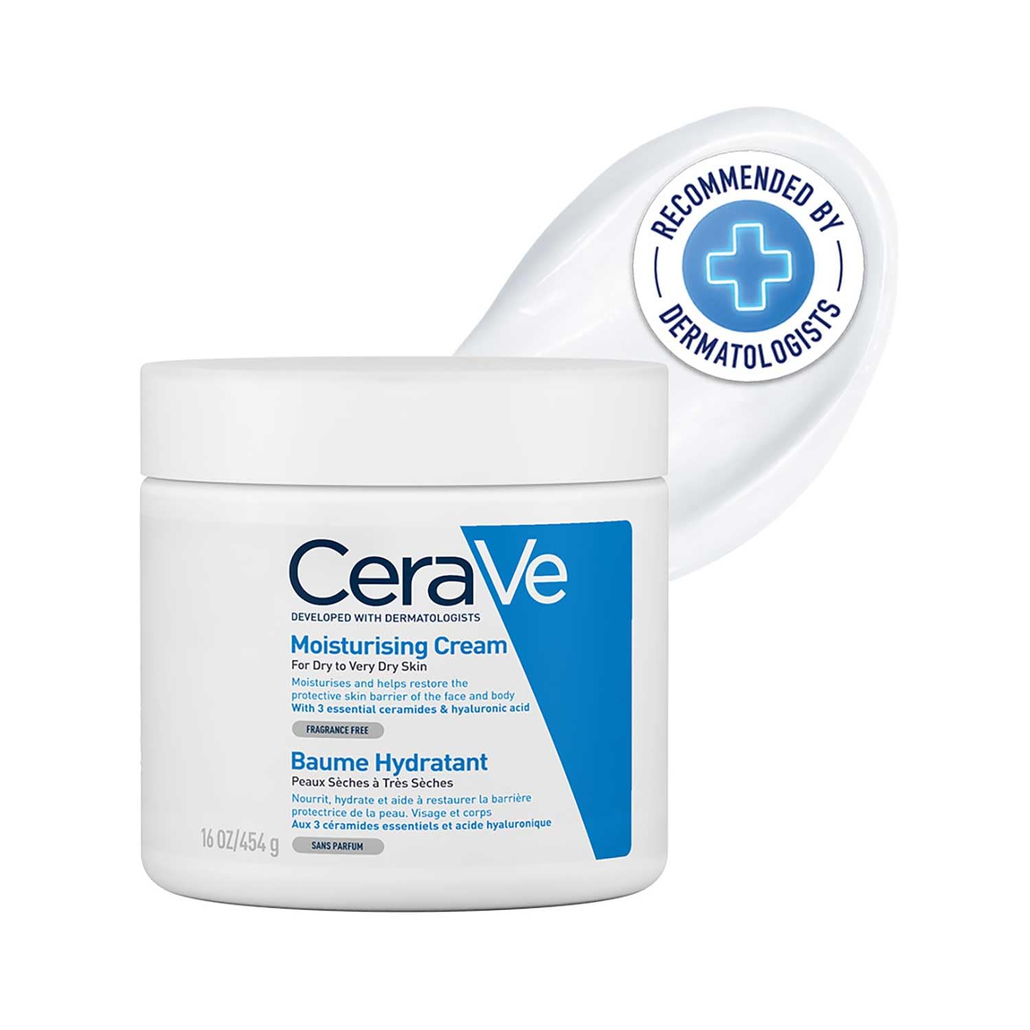 CeraVe Moisturising Cream for Face and Body 1 x 454 g