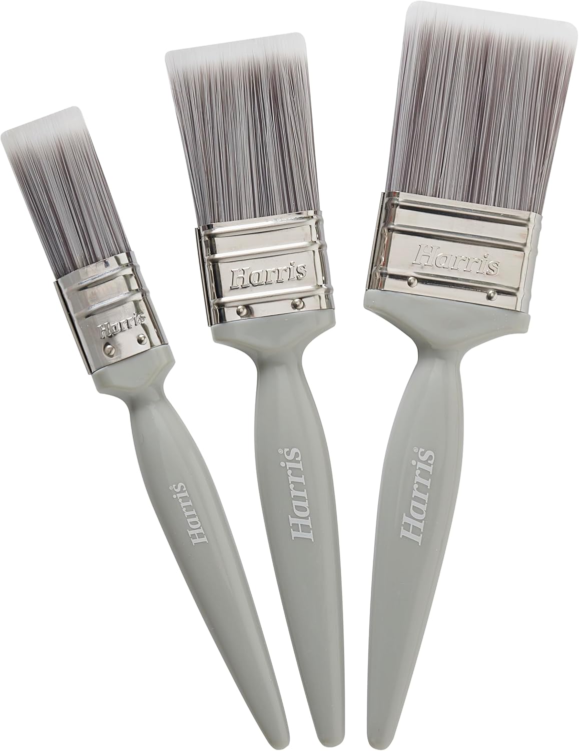 Harris Essentials Walls & Ceilings Paint Brushes, 3 Brush Pack, 1", 1.5", 2"