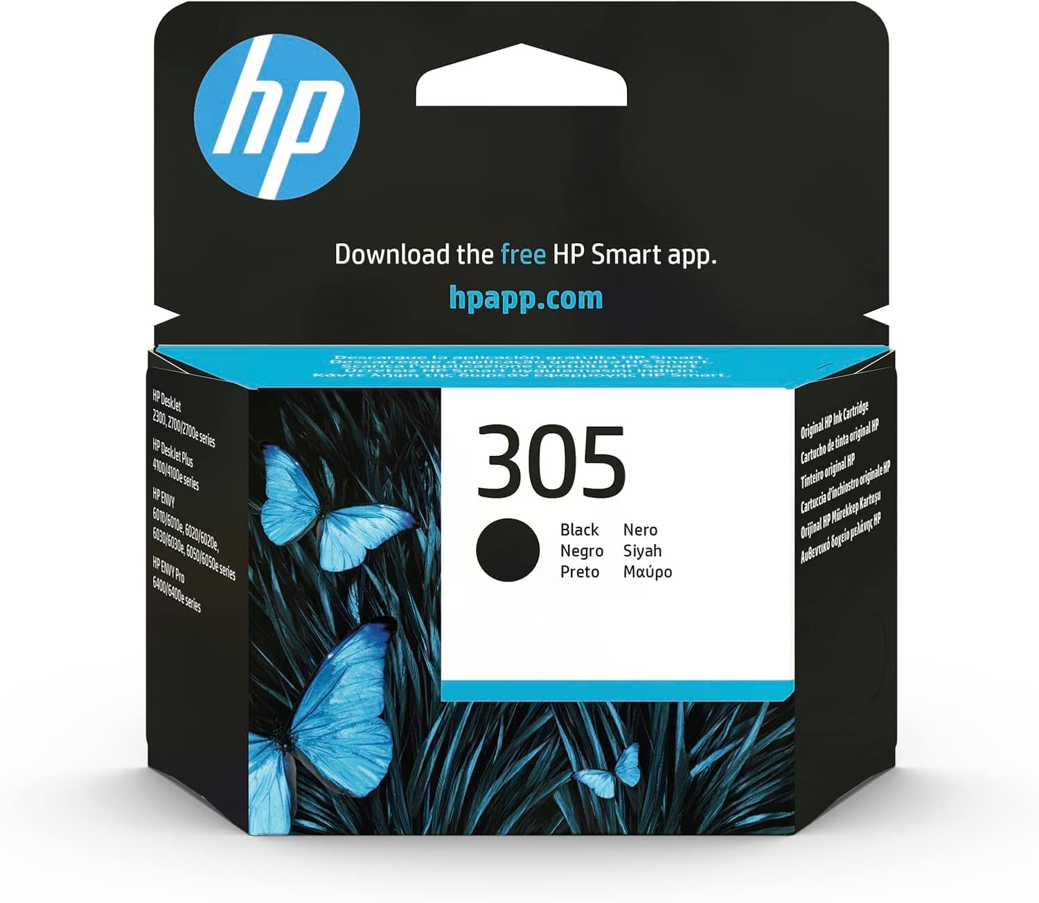 HP 3YM61AE 305 Original Ink Cartridge, Black, Pack of 1