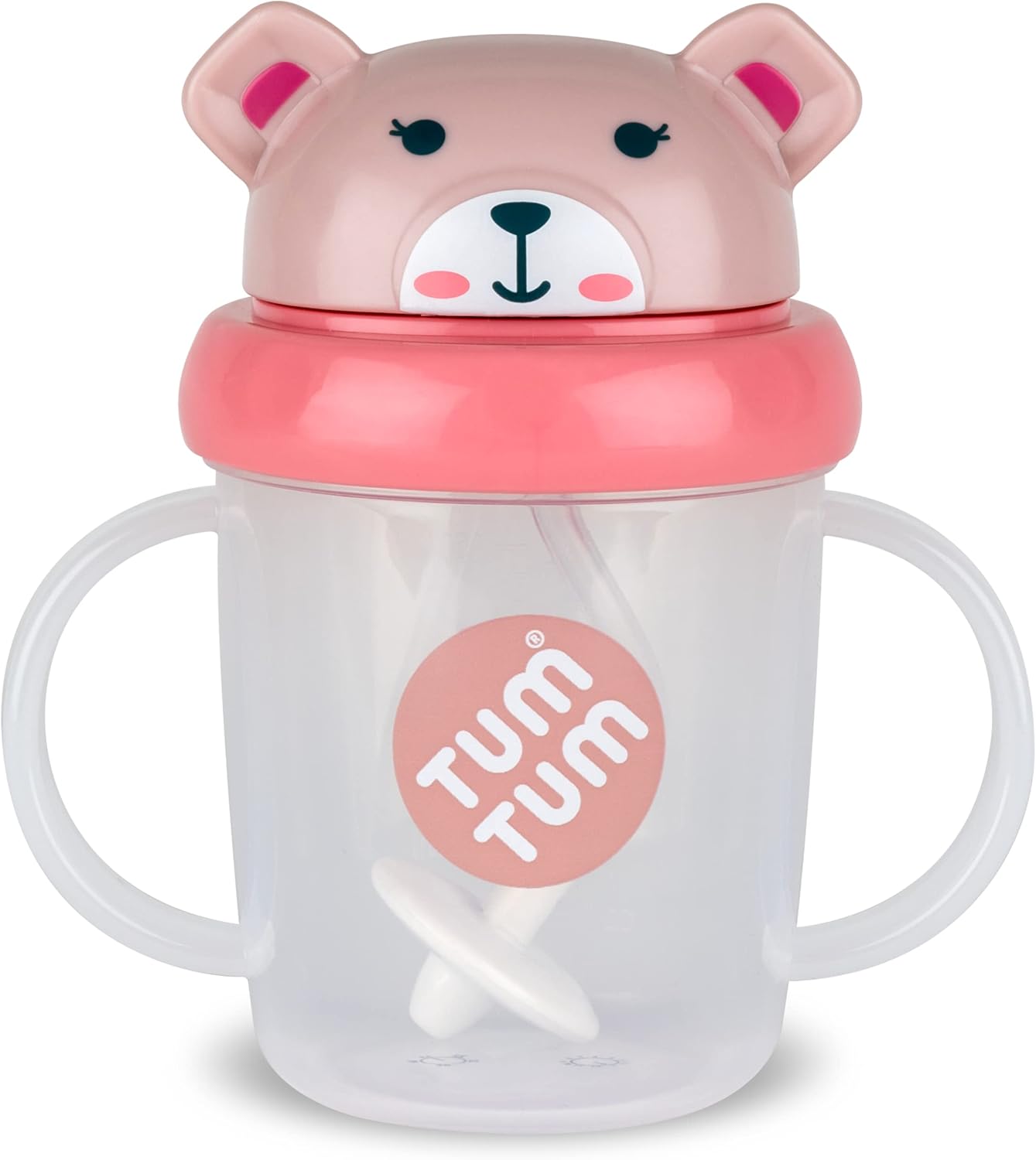 TUM TUM Tippy Up Free Flow (No Valve) Sippy Cup for Toddlers BPA Free (Betsy Bear 200ml)
