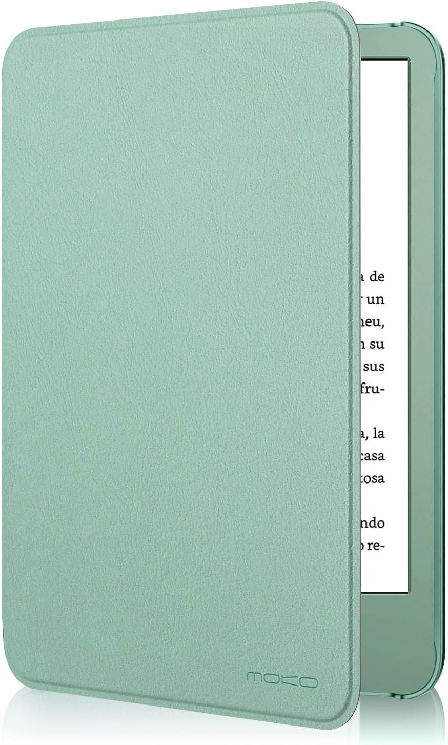 MoKo Case Fits 6" All-New Kindle (11th Generation-2024/2022 Release)& International Version, Lightweight Shell Cover with Auto Wake/Sleep for Kindle 2024/2022 11th Gen e-Reader, Matcha