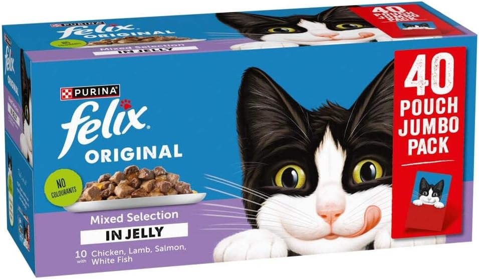 FELIX Original Mixed Selection in Jelly Wet Cat Food 40 x 85 g
