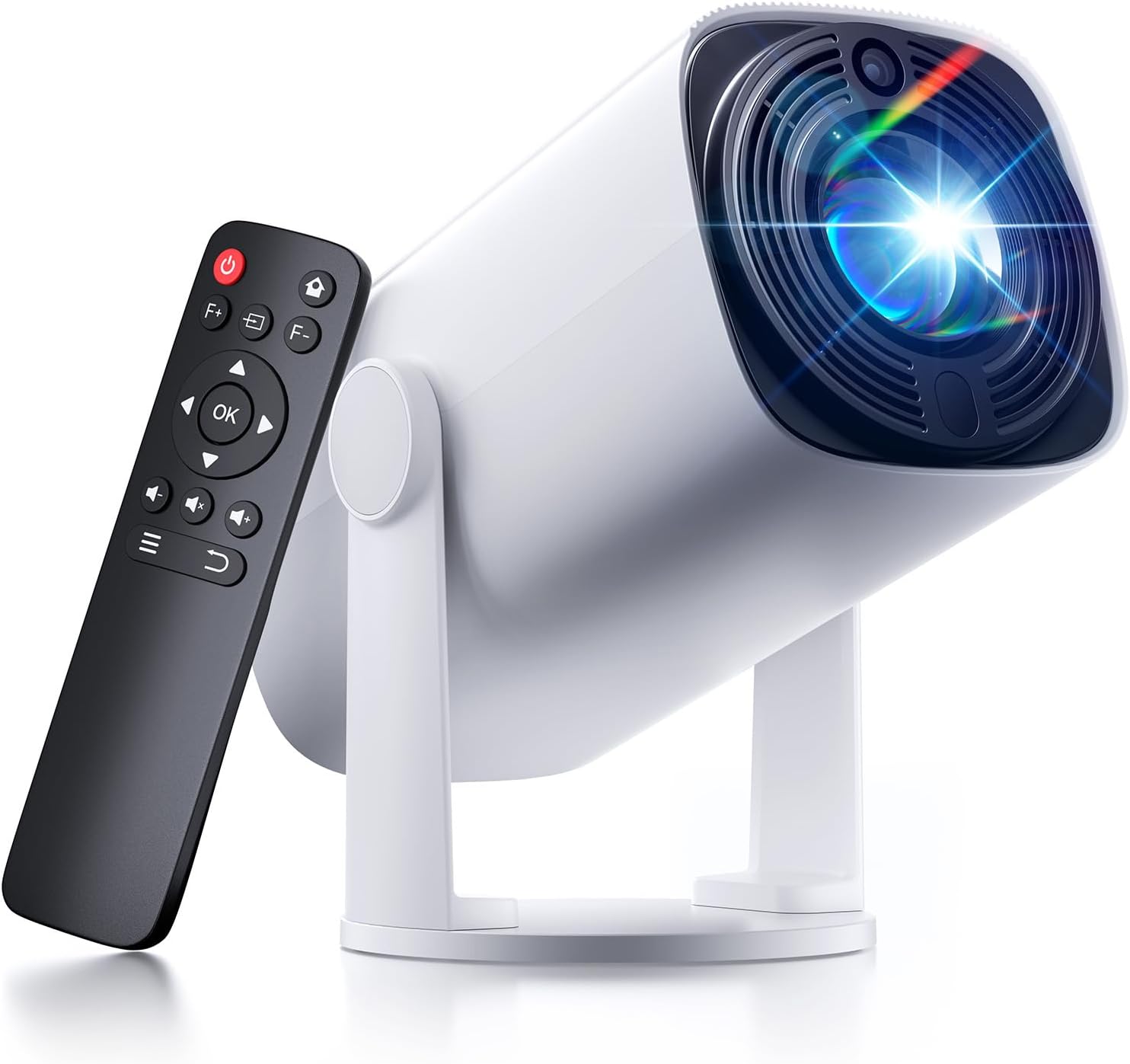 Mini Portable Projector 1080P Support - SOOMFON 720P Native Small TV Projector 270° Rotatable Auto Keystone, Bluetooth 5.1 for Bedroom/Home Cinema/Phone/TV Stick/USB/HDMI